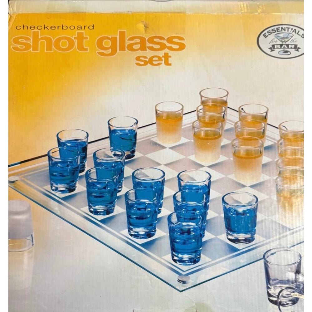 Classic Checkers Game Set Complete w/ Original Box – Vintage Style Board Game